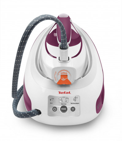 Tefal Tefal Dampfbugelstation SV8054 EXPRESS ANTI-CALC Weiss-Lila Dampfbugelstation, 1.8 ml Wassertank  Паровая гладильная станция Tefal SV8054 EXPRESS ANTI-CALC паровая гладильная станция бело-фиолетовый, резервуар для воды 1,8 мл