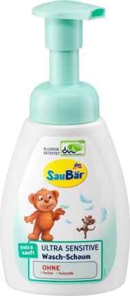 SauBär ультра чувствительная пена для умывания, для детей, 250 мл
