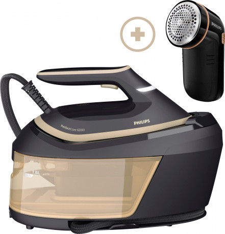 Philips Philips Dampfbugelstation PerfectCare 6000 Series PSG6064/80, 1800 ml Wassertank, 2.400 Watt, OptimalTemp, 600 gr Dampfstoss  Паровая гладильная станция Philips PerfectCare 6000 Series PSG6064/80, резервуар для воды 1800 мл, 2400 Вт, OptimalTemp, 