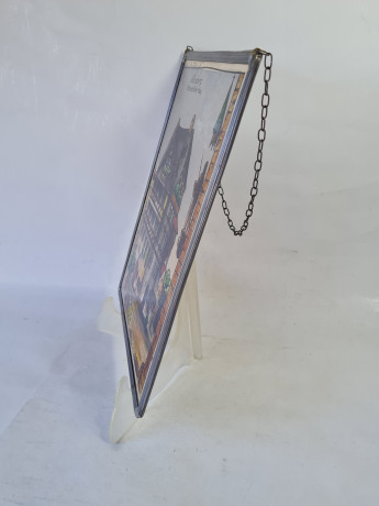 Картина винтажная "Нюрнберг", на стекле с металлич.цепочкой, 29 x 23 см, Германия, 1960-70гг.