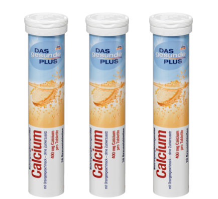 Mivolis Calcium Brausetabletten SET 3x20 St, Миволис НАБОР Шипучие таблетки Кальций, 3х20 шт