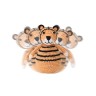 SindiBaba® Baby-Stehaufmannchen Tiger TONI gehakelt mit Glockchen Детская стоячая игрушка тигренок TONI связана крючком с колокольчиком