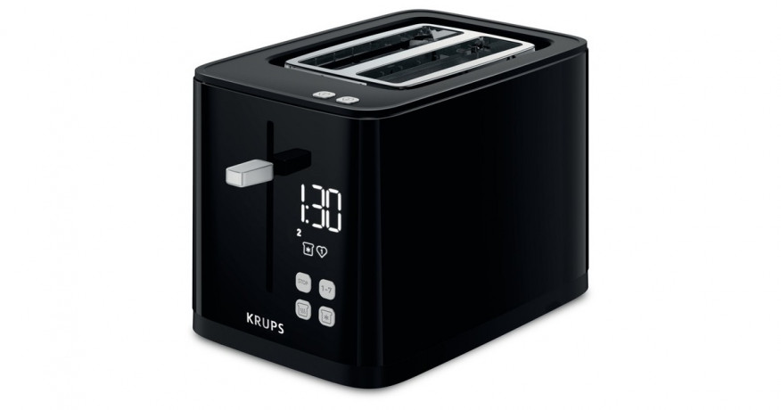 Krups Krups Smart'n Light Toaster KH6418 schwarz, 850 Watt, fur 2 Scheiben Toast  schwarz Тостер Krups Smart'n Light KH6418 черный, 850 Вт, на 2 ломтика тостов