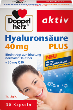 Doppelherz двойное сердце aktiv Hyaluronsaure 40mg plus, 30 шт