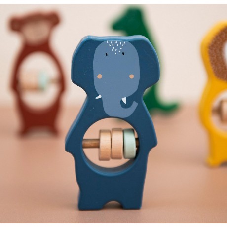 trixie Holzrassel Mrs. Elephant Деревянная погремушка Миссис Слон