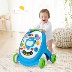 COSTWAY® Lauflernhilfe Lauflernwagen mit Spielbrett Barenmuster Ходунки детские ходунки с игровым полем в виде медвежонка