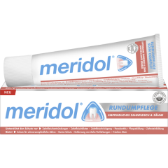 meridol Zahnpasta RUNDUMPFLEGE empfindliches Zahnfleisch &amp; Zahne, Меридол Зубная паста для чувствительных десен и зубов, 75 мл