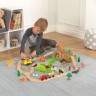 KidKraft Holzeisenbahnset Dinosaurier mit Aufbewahrungsbox Деревянный поезд динозавра с ящиком для хранения