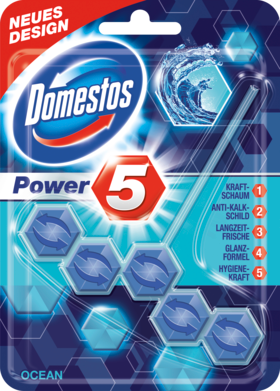 Domestos Кубики для туалета Океан, 55 г