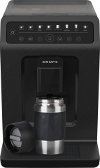 Krups Krups Kaffeevollautomat EA897B Evidence ECOdesign, aus 62%* recyceltem Kunststoff, bis zu 90% recycelbar, inkl. Emsa Travel Mug im Wert von UVP 25,99  Полностью автоматическая кофемашина Krups EA897B Evidence ECOdesign, на 62 %* изготовленная из пер