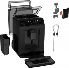 Krups Krups Kaffeevollautomat EA897B Evidence ECOdesign, aus 62%* recyceltem Kunststoff, bis zu 90% recycelbar, inkl. Emsa Travel Mug im Wert von UVP 25,99  Полностью автоматическая кофемашина Krups EA897B Evidence ECOdesign, на 62 %* изготовленная из пер