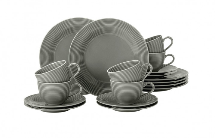 Seltmann Weiden Seltmann Weiden Kaffeeservice 18-tlg. BEAT grau Кофейный сервиз Seltmann Weiden 18 предметов. БИТЬ