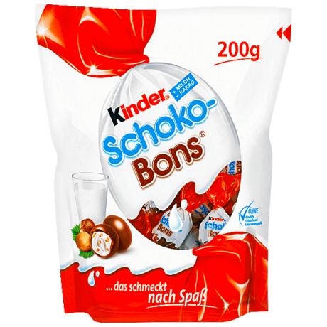 Kinder Schoko-Bons Шоколадные конфеты с молочной начинкой и фундуком 200г
