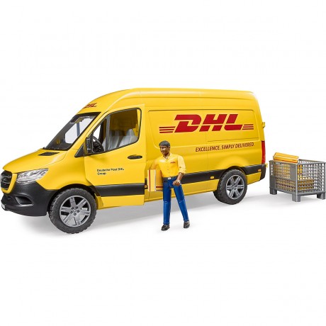 Bruder MB Sprinter DHL mit Fahrer und Zubehor MB Sprinter DHL с водителем и аксессуарами