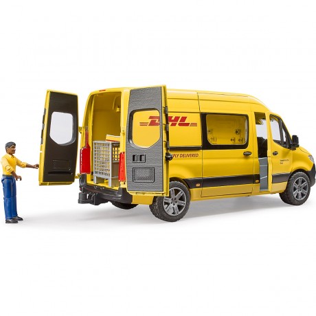 Bruder MB Sprinter DHL mit Fahrer und Zubehor MB Sprinter DHL с водителем и аксессуарами