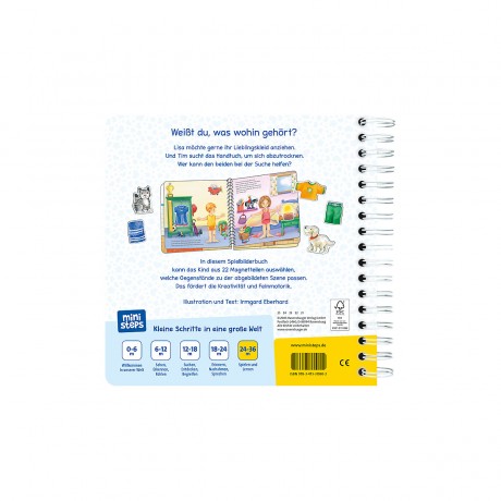 Ravensburger ministeps® Was gehort wohin? mit Magnetteilen ministeps® Что куда? с магнитными частями