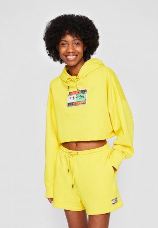 Tommy Hilfiger TOMMY HILFIGER X ANDY WARHOL FLAG CROPPED HOODIE Sweatshirt vivid yellow TOMMY HILFIGER X ANDY WARHOL FLAG CROPPED HOODIE толстовка ярко-желтый