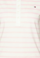 Tommy Hilfiger REG STRIPE  Polo shirt Breton Ecru/Pastel Pink REG STRIPE Рубашка поло Бретонский экрю/Пастельно-розовый
