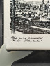 Панно декоративное винтажное Meissen с видами Германии, керамич.плитка, в оловянной раме, 16 х 16 см, ГДР, 1970-80гг.