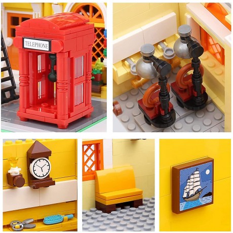 MOULD KING Klemmbausteineset Modular Building Комплект клеммных колодок Модульное здание