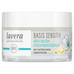 lavera Basis Sensitive Anti-Falten Feuchtigkeitscreme Q10 Базовый увлажняющий крем против морщин для чувствительной кожи Q10