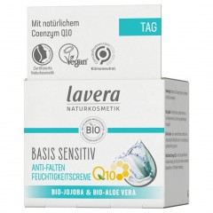 lavera Basis Sensitive Anti-Falten Feuchtigkeitscreme Q10 Базовый увлажняющий крем против морщин для чувствительной кожи Q10