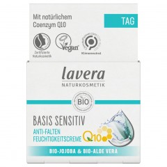 lavera Basis Sensitive Anti-Falten Feuchtigkeitscreme Q10 Базовый увлажняющий крем против морщин для чувствительной кожи Q10