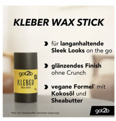 got2b Wax Stick Kleber Гель-воск сильной фиксации для укладки волос в стике, 50гр
