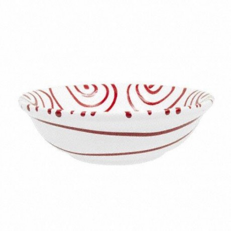 Gmundner Keramik Gmundner Keramik Rotgeflammt Muslischale klein d: 14 cm / h: 4,5 cm / 0,27 L Керамическая чаша для хлопьев Gmundner с красным пламенем, маленькая, д: 14 см / высота: 4,5 см / 0,27 л