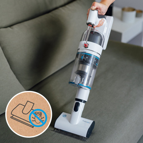 hoogo hoogo Akku-Hand-und Stielstaubsauger S6, 400,00 W, beutellos, extra leise, 90min Laufzeit, selbstreinigend, LED, fur Allergiker беспроводной ручной пылесос hoogo S6, 400,00 Вт, без мешка, очень тихий, время работы 90 минут, самоочистка, светодиод,