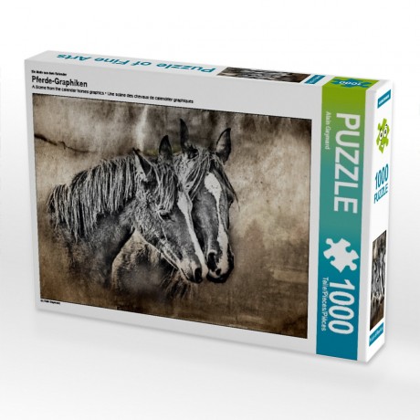 CALVENDO Puzzle CALVENDO Puzzle Pferde-Graphiken Пазл CALVENDO Пазл лошадь графика