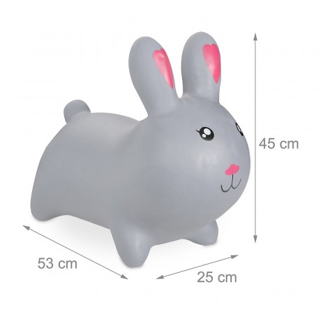 relaxdays Hupftier Hase in Grau Копытный кролик в сером