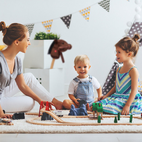 relaxdays Steckenpferd fur Kinder mit Sound Лошадка для детей со звуком