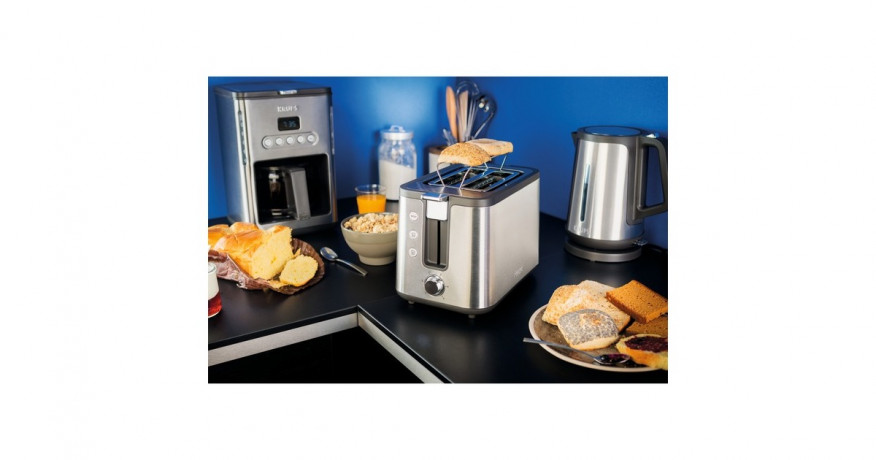 Krups Krups Toaster Control Line KH442D silber/schwarz, 700 Watt, fur 2 Scheiben Toast  silber/schwarz Krups Toaster Control Line KH442D серебристый/черный, 700 Вт, на 2 ломтика тостов