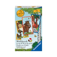 Ravensburger Ravensburger Mitbringspiel – 20874 – Der Gruffelo Wurfelpuzzle – Lustiges Wurfel- und Sammelspiel mit dem Gruffelo fur Kinder ab 3 Jahren Игра «Равенсбургер приносит с собой»