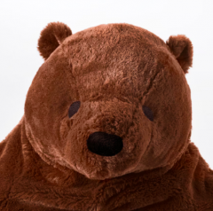 Ikea DJUNGELSKOG, Икеа Медведь из Икеи большая мягкая игрушка, 100 см, оригинал, Германия