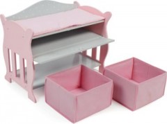 CHIC 2000 Wickeltisch mit 3 Staufachern Puntos grey Пеленальный столик с 3 отделениями для хранения Puntos серый