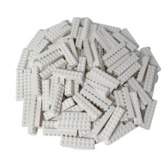 LEGO LEGO 2x8 Steine Weiss - 500 Stueck - White Bricks 3007 Белые кирпичи LEGO 2x8 — 500 штук — Белые кирпичи 3007