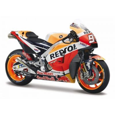 Maisto Modellmotorrad Honda Repsol 18 #93 Marc Marquez (orange-rot Модель мотоцикла Honda Repsol 18 #93 Marc Marquez (оранжево-красный