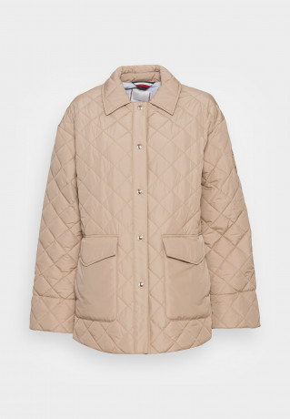 Tommy Hilfiger QUILTEDSORONA SHORT SHACKET Winter jacket beige QUILTEDSORONA SHORT SHACKET Зимняя куртка бежевый