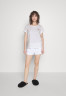 Tommy Hilfiger SHORT SLEEVE Pyjama top white КОРОТКИЙ РУКАВ топ от пижамы белый
