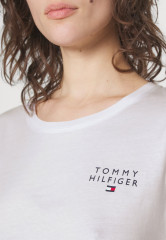 Tommy Hilfiger SHORT SLEEVE Pyjama top white КОРОТКИЙ РУКАВ топ от пижамы белый