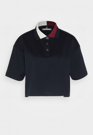 Tommy Hilfiger RLX SPLIT GLOBAL STR CROP Polo shirt desert sky RLX SPLIT GLOBAL STR CROP Рубашка поло небо пустыни