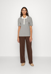 Tommy Hilfiger REG STRIPE  Polo shirt Breton White/Desert Sky REG STRIPE Рубашка поло Бретон Уайт/Пустынное небо