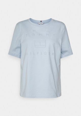 Tommy Hilfiger REGULAR METALLIC C-NK TEE SS Basic T-shirt breezy blue REGULAR METALLIC C-NK TEE SS Базовая футболка свежий синий