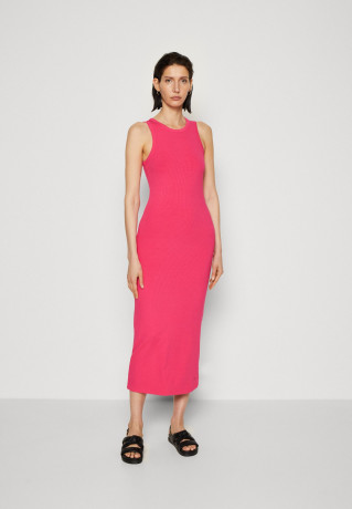 Tommy Hilfiger MIDI DRESS Jersey dress bright cerise pink ПЛАТЬЕ МИДИ Платье из джерси ярко-вишнево-розовый