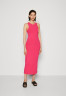 Tommy Hilfiger MIDI DRESS Jersey dress bright cerise pink ПЛАТЬЕ МИДИ Платье из джерси ярко-вишнево-розовый