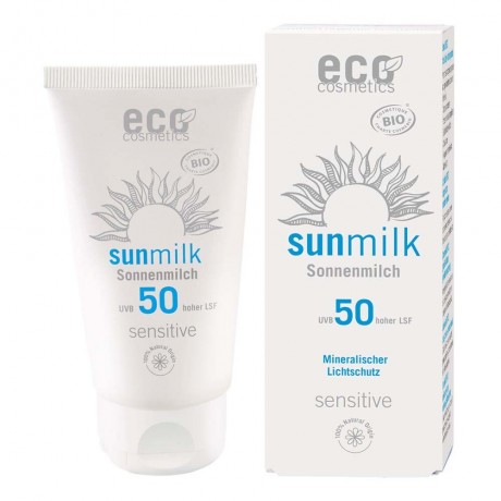 Eco Cosmetics Sonnenmilch LSF50 Sensitive  Молочко для загара SPF50 для чувствительной кожи