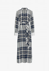 Tommy Hilfiger Shirt dress icon large chk  ecru  pitch blue Рубашка-платье значок большой chk экрю смола синий