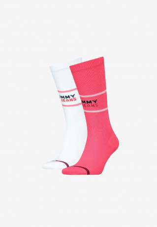 Tommy Hilfiger UNISEX CREW 2 PACK Socks pink УНИСЕКС CREW 2 PACK Носки розовый